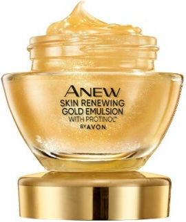 Avon Anew Skin Renewing Gold Γαλάκτωμα Προσώπου Νυκτός για Ενυδάτωση & Αντιγήρανση με Κολλαγόνο 50ml