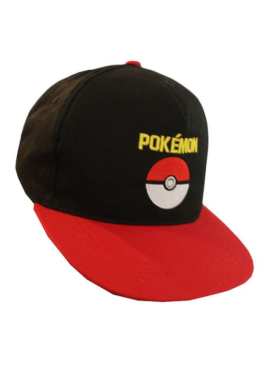Καπέλο pokemon κόκκινο-μαύρο για αγόρια