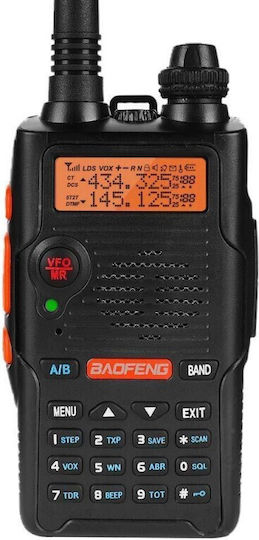 Baofeng BF-E500S Безжичен Трансивър UHF/VHF 5W с Монохромен Екран В Черен Цвят