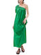 Pasquale Rochie Rochie Rochie DVFDS2R025SGGRN R8317 semnătură verde