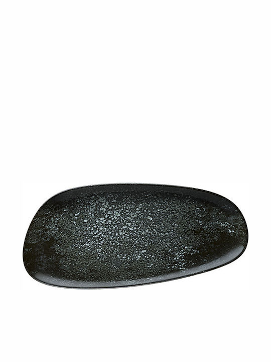 Bonna Servierplatte Oval Glas Schwarz 36cm 1Stück