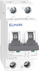 Elmark 2-Poles Automatic Circuit Breaker 6A 41264