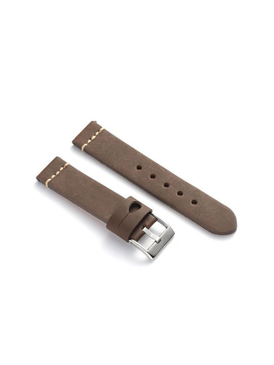 Diloy Straps Leather Strap Brown 20mm