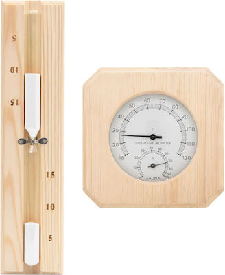 vidaXL Wooden Pool Thermometer