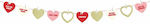 PartyDeco Sweet Love Garland for Party 1pcs