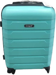 Diplomat Cabin Travel Suitcase Hard Turquoise with 4 Wheels Height 52cm.