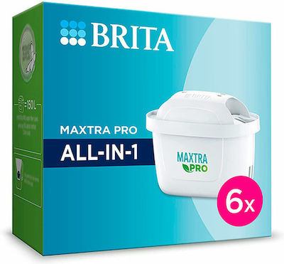 Brita Water Filter Replacement for Jug Pro All in 1 6pcs