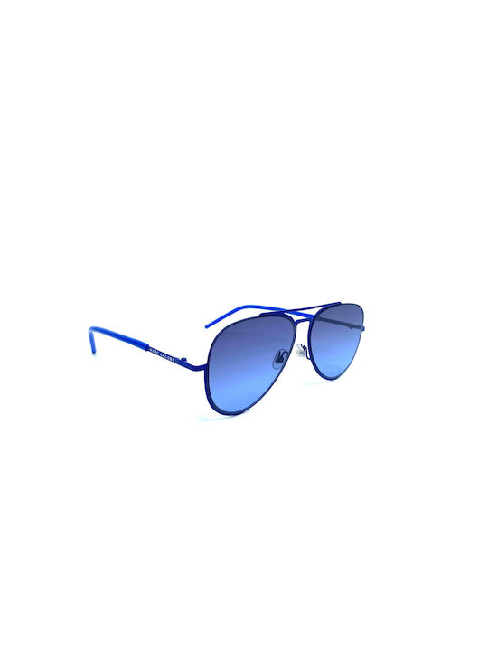 Marc Jacobs Ανδρικά Γυαλιά Ηλίου με Μπλε Μεταλλικό Σκελετό και Μπλε Ντεγκραντέ Φακό MARC 38/S W3BHL