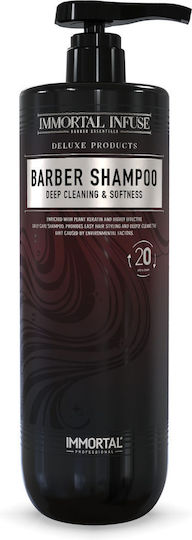 Immortal Infuse Barber Σαμπουάν Ενυδάτωσης & Όγκου για Όλους τους Τύπους Μαλλιών 1000ml