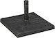 Outsunny Umbrella Stand made of Metal in Black Color 51x51x32cm