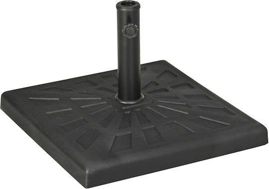 Outsunny Umbrella Stand made of Metal in Black Color 51x51x32cm