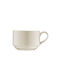 Bonna Set of Cups Coffee Porcelain Beige 210ml 6pcs