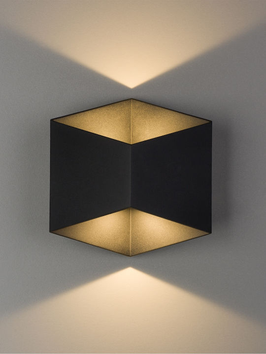 Nowodvorski Triangles Wandmontierte Außen-Deckenleuchte LED IP54 5W mit Warmweiß Licht 17x17.2εκ.
