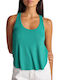 Attrattivo Women's Athletic Blouse Sleeveless Green