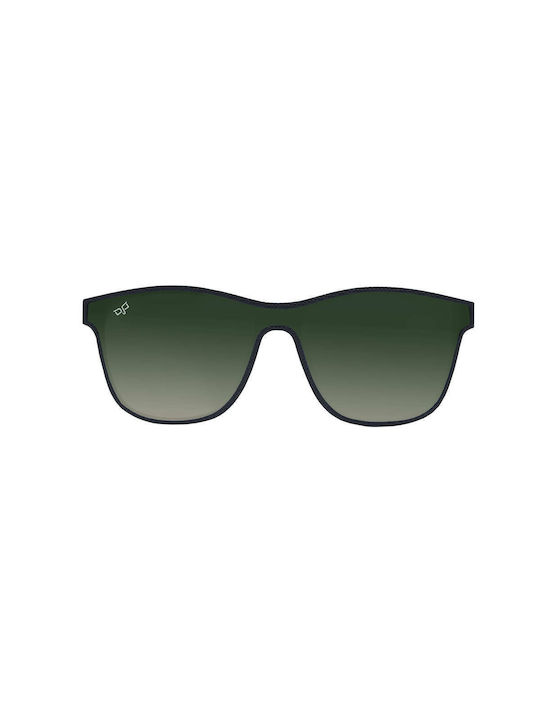 OJO Sunglasses Oye Black Green Unisex Γυαλιά Ηλίου με Μαύρο Σκελετό και Πράσινο Ντεγκραντέ Polarized Φακό 44OEV73047