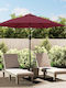 Umbrelă Rotundă Metalică Burgundy Φ3xÎnălțime2.22m