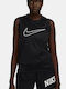 Nike Swoosh Run Γυναικεία Αθλητική Μπλούζα Αμάνικη Dri-Fit Μαύρη