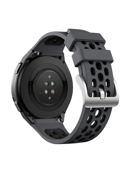Tech-Protect Bi Color Curea Silicon Negru / Gri (Huawei Watch GT 2e)