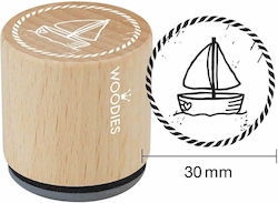 WOODEN SEAL SAILBOAT W25001