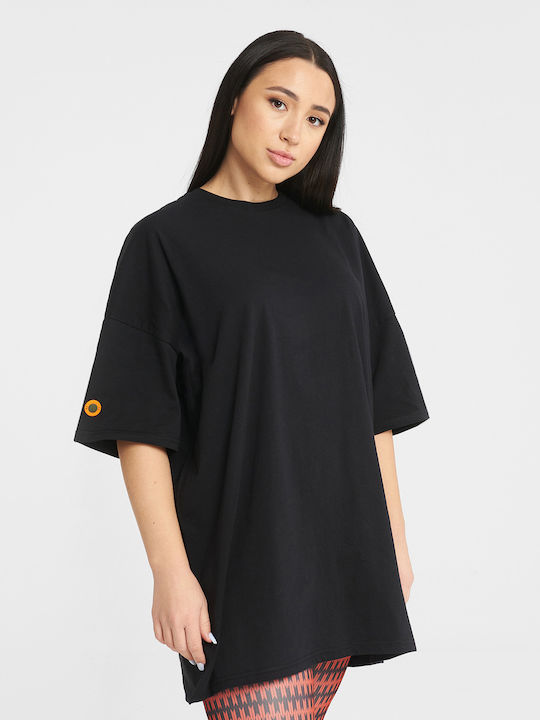 Zero Level Yumi Damen T-shirt Schwarz