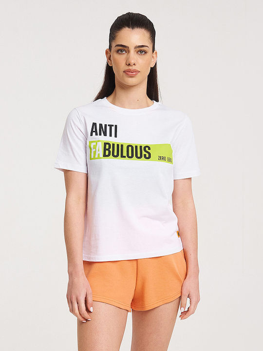 Zero Level Aiko Γυναικείο T-shirt Λευκό