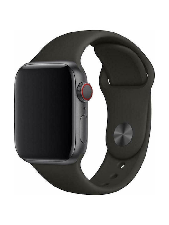 Devia Deluxe Series Sport Strap Silicone with Pin Black (Apple Watch 42/44/45mm) 324963