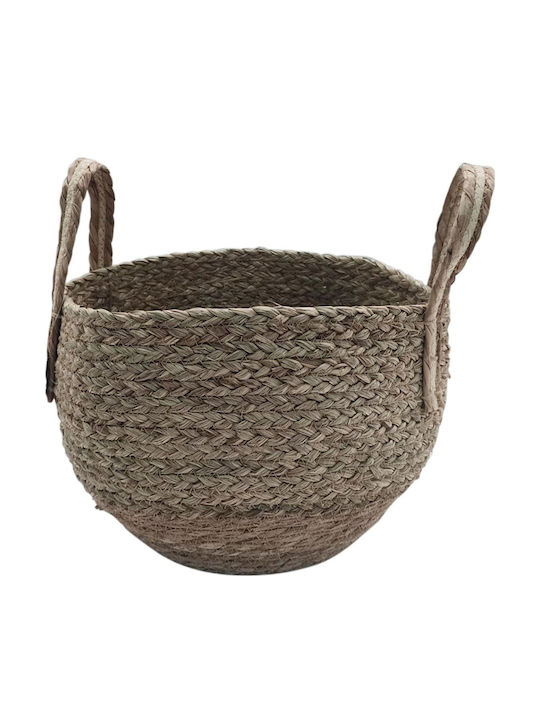 Atmosphera Декоративна кошница Слама с дръжки Brown 33x32бр