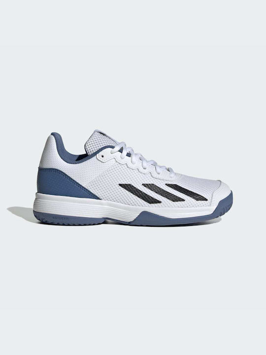 Adidas Αθλητικά Παιδικά Παπούτσια Τέννις Courtflash Cloud White / Core Black / Crew Blue