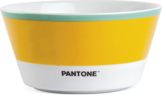 Pantone Купа за сервиране на зърнени храни Кръгла от порцелан Жълт с диаметър 13бр Pantone Купа за сервиране на зърнени храни Кръгла от порцелан Жълт с диаметър 13бр
