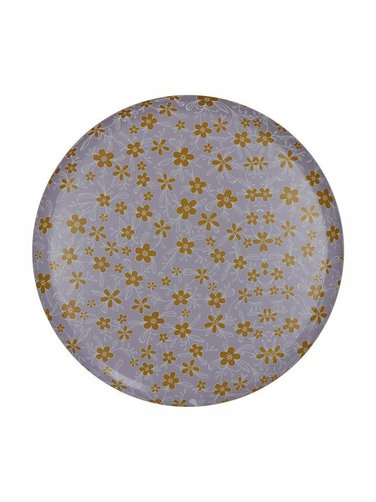 ArteLibre Metal Rotund Tavă de Servire 33x33x1.8cm 05155248 1buc