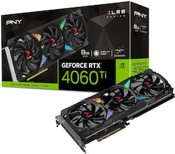 PNY GeForce RTX 4060 Ti 8GB GDDR6 Gaming Verto Epic-X RGB Placă Grafică