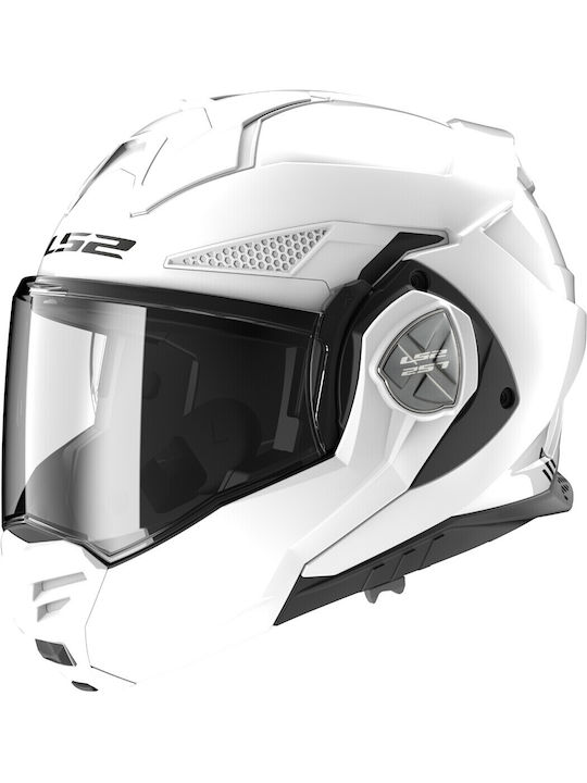 LS2 Advant X Gloss Бял Каска За Мотор Флип Ъп E...