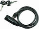 Dunlop Bicycle Cable Lock with Key Black