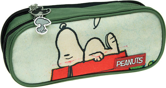 Back Me Up Peanuts Comic Κασετίνα Πράσινη