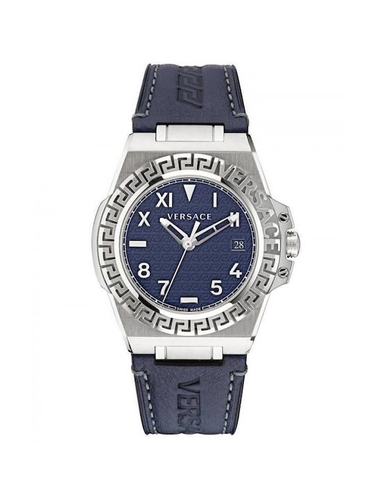 Versace Watch Battery with Blue Metal Bracelet