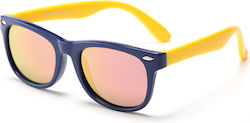 Techsuit D802 Ochelari de soare pentru copii Yellow / Dark Blue