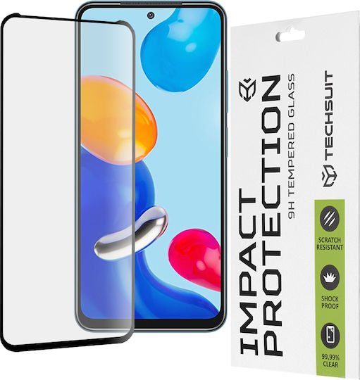 Techsuit 111D Full Glue Full Face Tempered Glass Μαύρο (Poco M4 Pro)