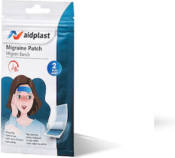 Victoreks Aidplast Migraine Patch Hot Water Bottle in Blue Colour General Use 11.7x5.1cm 2 Pieces