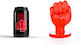 All Red Fist Analdildo Klein Rot 13cm