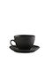 Espiel Gobi Set Tassen Cappuccino Keramik Gobi Black Sand 290ml 6Stück