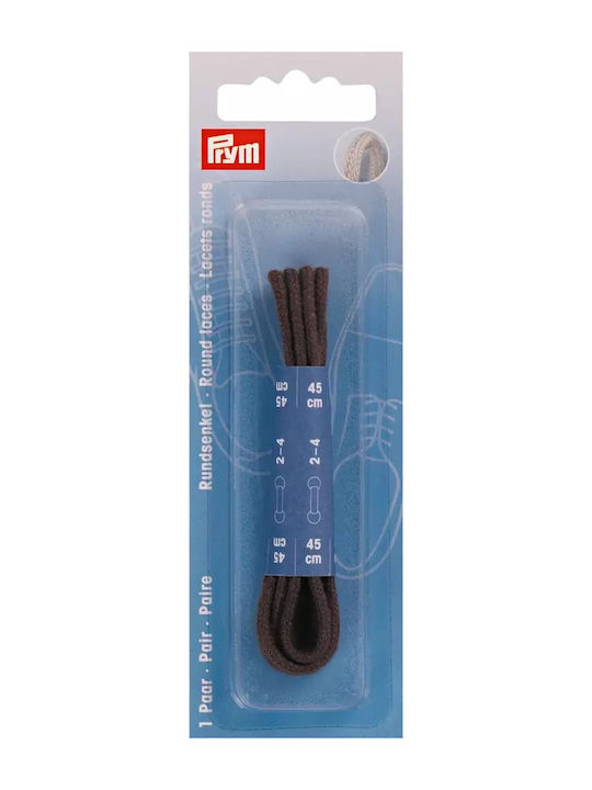 Prym Κορδόνια Παπουτσιών Καφέ 2τμχ 45cm