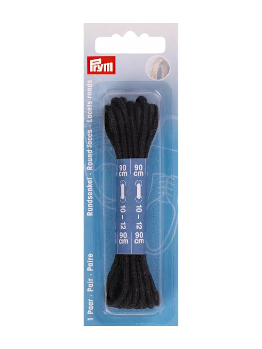 Prym Връзки за Обувки Черен 2бр 90см