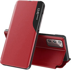 Techsuit eFold Series Buchen Sie Synthetisches Leder Rot (Galaxy Note 20)