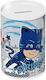 Must Team Παιδικός Κουμπαράς Μεταλλικός PJ Masks Γκρι 15cm