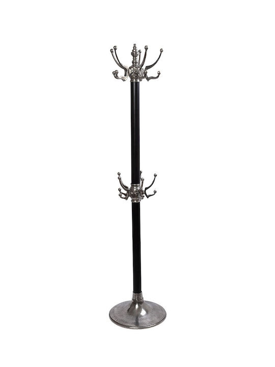 Espiel Metallic Coat Rack Black 40x40x180cm