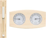 vidaXL Pool Thermometer Hourglass Sauna made of Wood