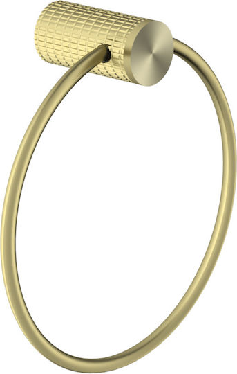Sparke Single Bathroom Ring with Screws 19x7cm Gold