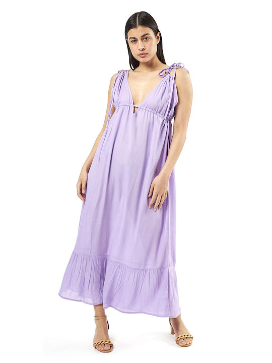 Verde Summer Maxi Dress Purple