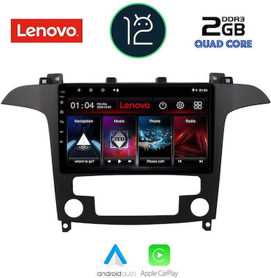 Lenovo Car-Audiosystem für Audi A7 Ford S-Max 2006-2014 mit Klima (Bluetooth/USB/WiFi/GPS/Apple-Carplay) mit Touchscreen 9"