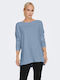 Only Damen Langarm Pullover Blue Blizzard/Cloud